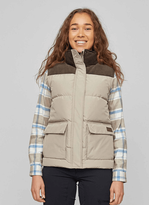 Hovedbilde Skogstad Storen, vest dun vest, Vintage Khaki
