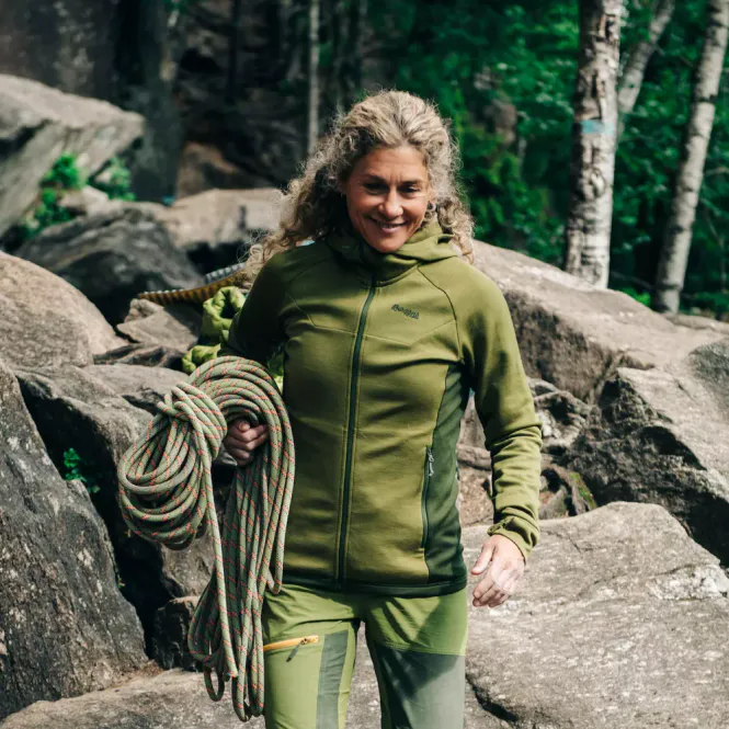 Hovedbilde Bergans CECILIE WOOL HOOD JACKET Trail Green / ...